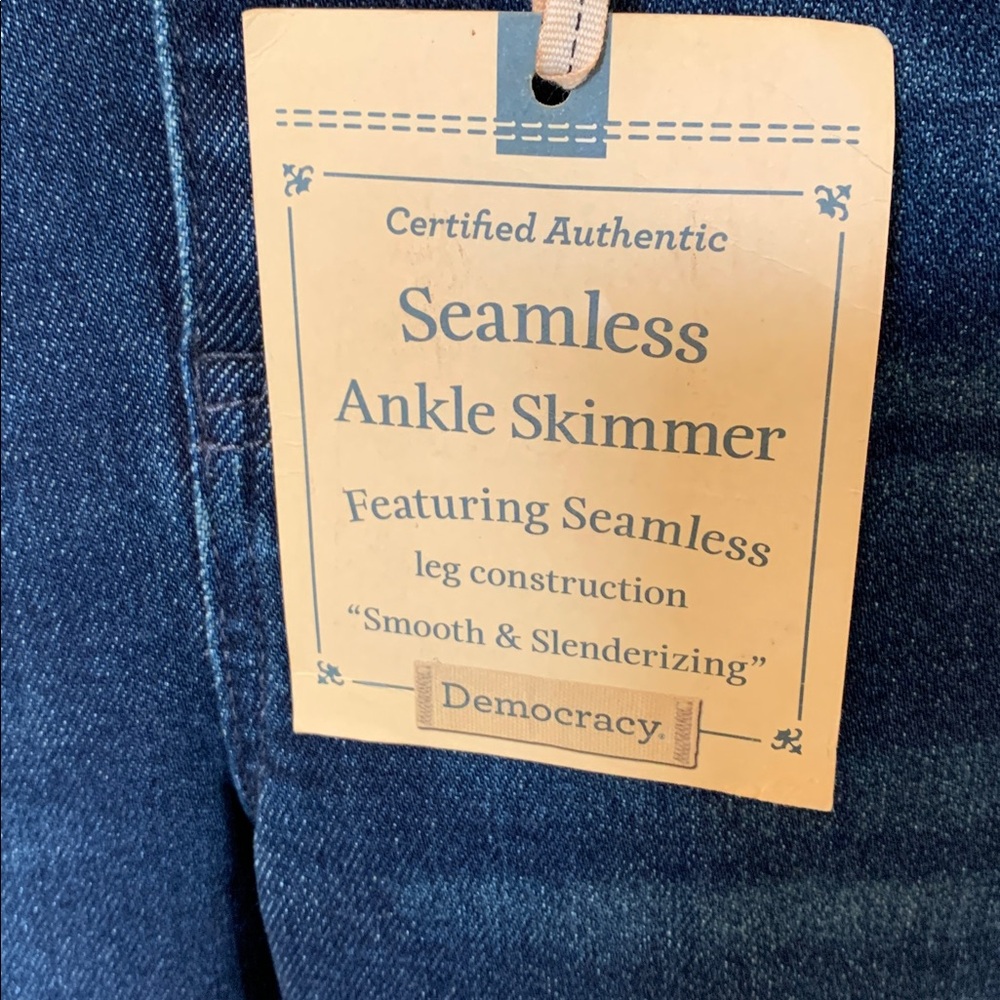 FINAL PRICE Democracy Women Tummy Control Seamless Ankle Skimmer Sz 4 Skinny NWT - Picture 3 of 4